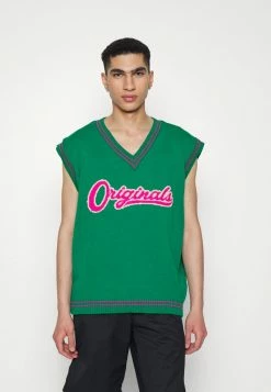 Vintage Supply ORIGINALS VEST - Jumper - Green