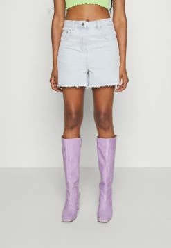 Vintage Supply RAW HEM - Denim Shorts - Light Wash