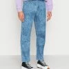 Vintage Supply WASH STRAIGHT FIT - Straight Leg Jeans - Denim Blue