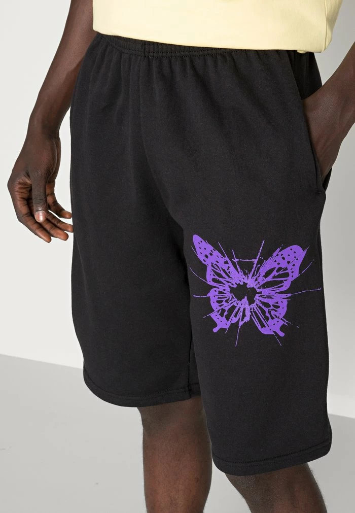MAD WORLD LEG - Shorts - black