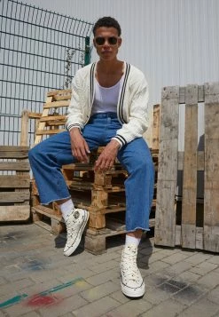 Vintage Supply WASHED BAGGY - Relaxed Fit Jeans - Denim Blue