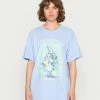 Vintage Supply TRIPPY VASE ART PRINT - Print T-shirt - Overdyed Blue