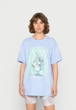 Vintage Supply TRIPPY VASE ART PRINT - Print T-shirt - Overdyed Blue