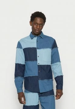 Vintage Supply PATCH WORK - Summer Jacket - Blue