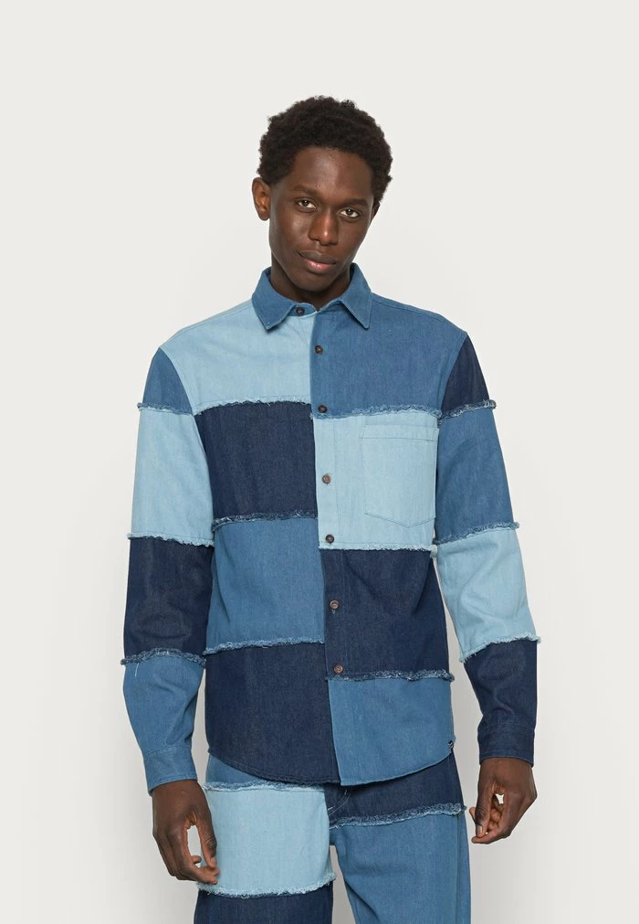 PATCH WORK - Summer jacket - blue