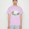 Vintage Supply LAKE TAHOE FRONT TEE - Print T-shirt - Overdye Lilac