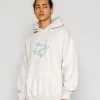 Vintage Supply HOODIE WITH ORIGINALS PRINT UNISEX - Hoodie - Overdye Off White