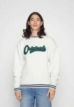 Vintage Supply ORIGINALS CHENILLE PATCH - Zip-up Sweatshirt - Ecru