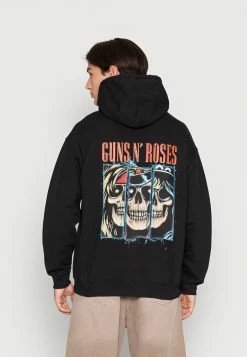 Vintage Supply GUNS N ROSES SKELETON HOODI - Sweatshirt - Black