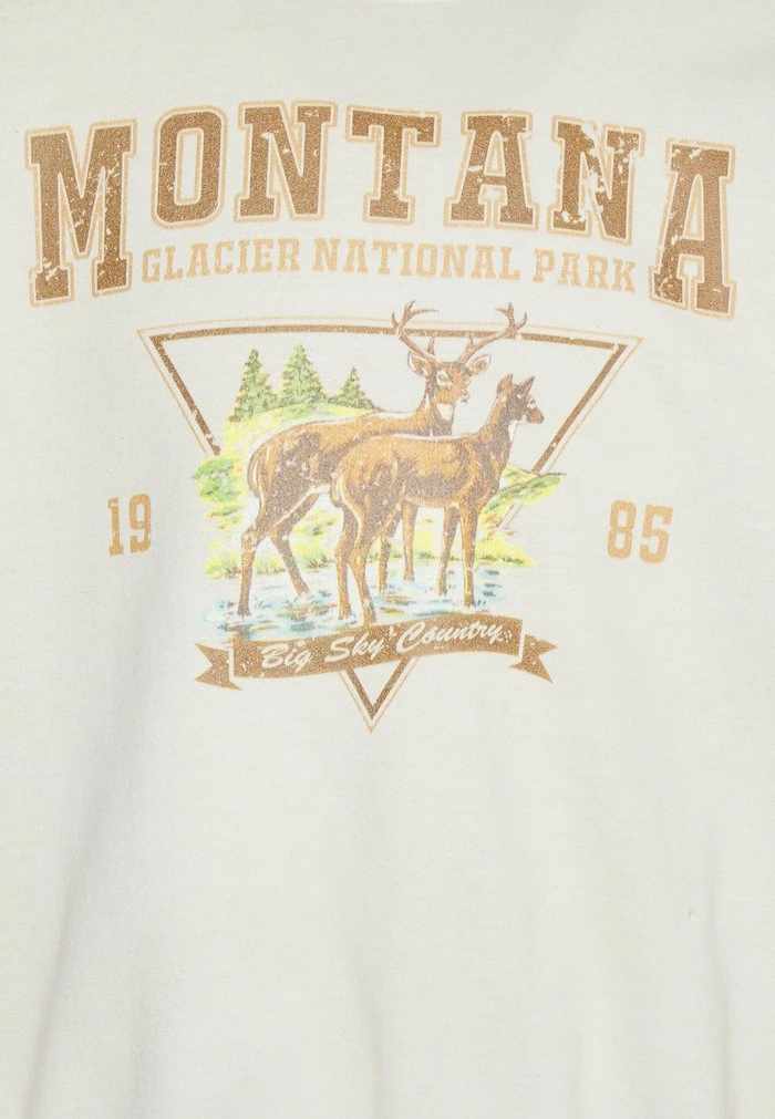 OVERDYED WITH VINTAGE MONTANA GRAPHIC UNISEX - Sweatshirt - biscotti