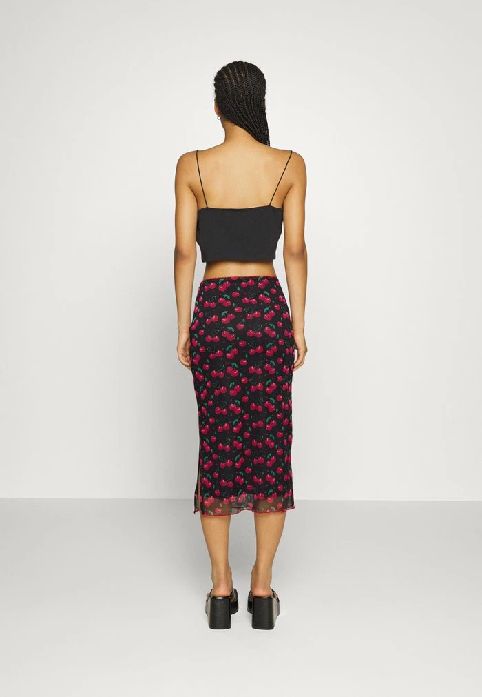 SKIRT IN CHERRIES PRINT - Maxi skirt - multi
