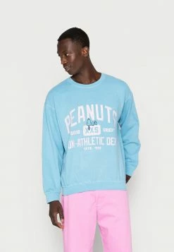 Vintage Supply PEANUTS ATHLETIC GRAPHIC UNISEX - Sweatshirt - Teal