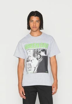 Vintage Supply GREEN DAY FRONT PRINT TEE - Print T-shirt - Sport Grey