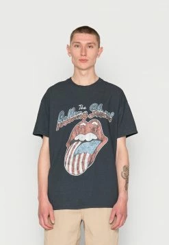 Vintage Supply THE ROLLING STONES FRONT TEE - Print T-shirt - Charcoal Od