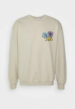 Vintage Supply WITH OLD SCHOOL CARTOON FRONT AND BACK GRAPHIC UNISEX - Sweatshirt - Sand