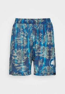 Vintage Supply SNAKE PRINT FOOTBALL - Shorts - Blue
