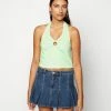 Vintage Supply O-RING HALTER - Top - Green