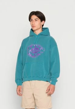 Vintage Supply FRONT PRINT HOODIE - Sweatshirt - Teal