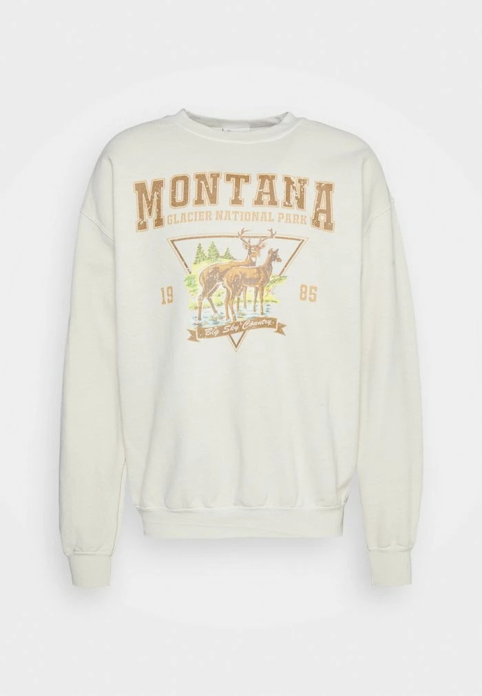 OVERDYED WITH VINTAGE MONTANA GRAPHIC UNISEX - Sweatshirt - biscotti