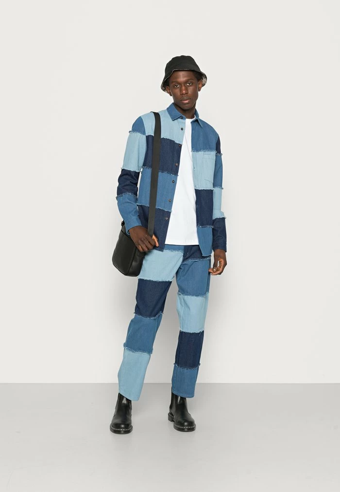 PATCH WORK - Summer jacket - blue