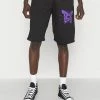 Vintage Supply MAD WORLD LEG - Shorts - Black