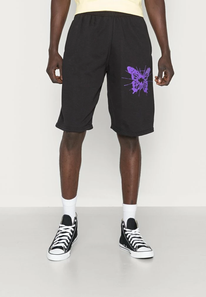 MAD WORLD LEG - Shorts - black