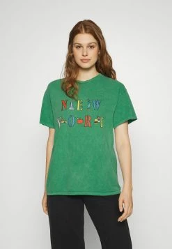 Vintage Supply NEW YORK GRAPHIC - Print T-shirt - Green