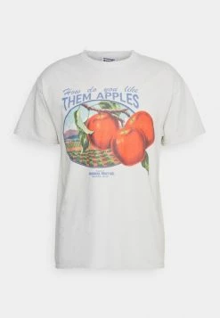 Vintage Supply HOWDO YOU LIKE THEM APPLES’ GRAPHIC UNISEX - Print T-shirt - Od White