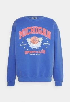 Vintage Supply OVERDYED WITH MICHIGAN VARSITY - Sweatshirt - Blue