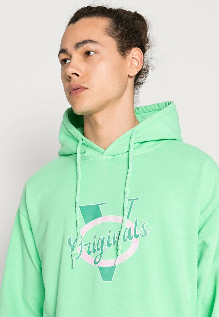 HOODIE WITH ORIGINALS PRINT - Hoodie - overdye lime