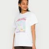 Vintage Supply TOURIST BERLIN GRAPHIC - Print T-shirt - White