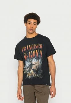 Vintage Supply FRANCISCO GOYA TEE - Print T-shirt - Black