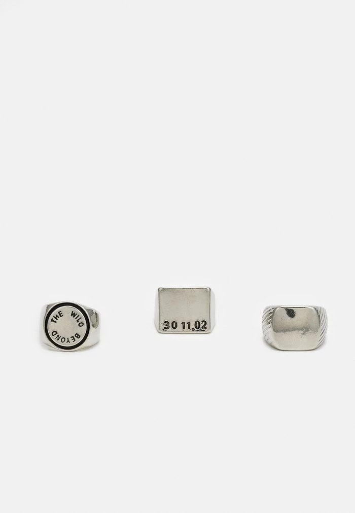 UNISEX 3 PACK - Ring - silver-coloured