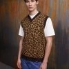 Vintage Supply KNITTED VEST - Jumper - Brown