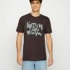 Vintage Supply NOTHING LAST FOREVER TEE - Print T-shirt - Brown