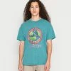Vintage Supply BOSTON FRONT PRINT TEE - Print T-shirt - Teal