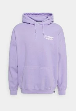 Vintage Supply OVERDYE FLOW HOODIE - Sweatshirt - Orchid
