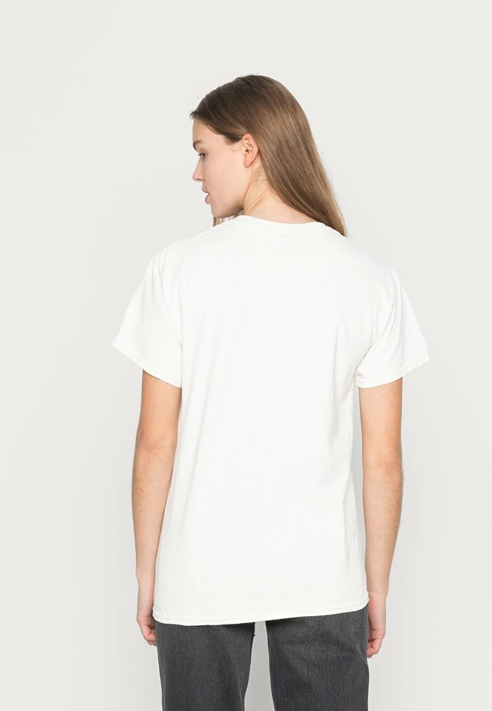 REGULAR FIT WITH VINTAGE FLOWER MARKET GRAPHIC - Print T-shirt - off white