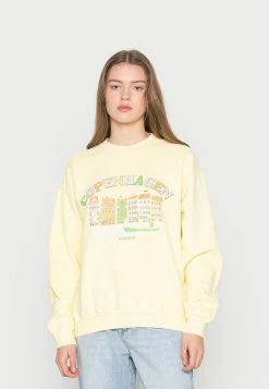 Vintage Supply OVERDYED WITH COPENHAGEN GRAPHIC - Sweatshirt - Yellow