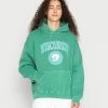 Vintage Supply WISCONSIN FRONT PRINT HOODIE - Sweatshirt - Forest Green