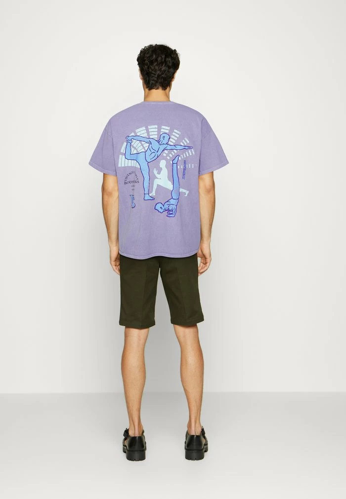 BODY WORKS FRONT & BACK TEE - Print T-shirt - purple