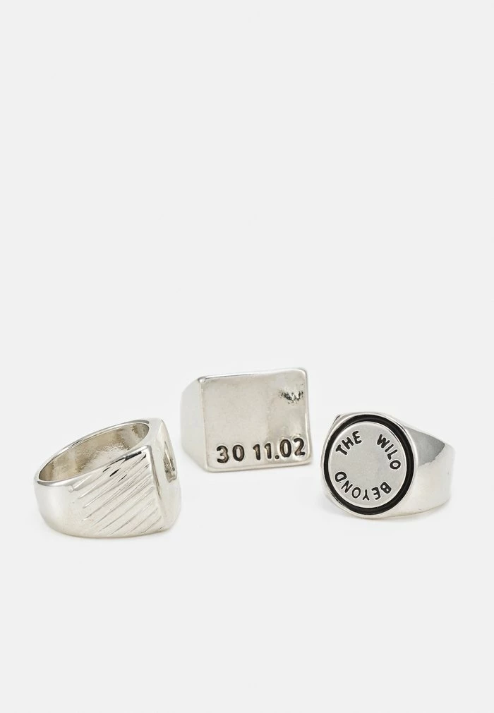 UNISEX 3 PACK - Ring - silver-coloured
