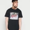 Vintage Supply LET ME DO NOTHING FRONT PRINT TEE - Print T-shirt - Black