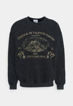 Vintage Supply WINE COMPANYGRAPHIC CREW - Sweatshirt - Black