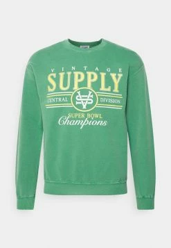 OVERDYED WITH VINTAGE SUPPLY CHAMPIONS GRAPHIC UNISEX - Sweatshirt - Green