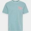 Vintage Supply OVERDYED WITH VINTAGE MONTANA GRAPHIC UNISEX - Print T-shirt - Teal