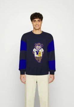 Vintage Supply VARSITY BEAR CREW - Jumper - Navy