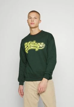 VINTAGE SUPPLY RETRO VARSITY LOGO UNISEX - Sweatshirt - Green