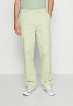 Vintage Supply ELASTICATED STRAIGHT LEG TROUSER UNISEX - Trousers - Washed Khaki