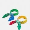 Vintage Supply BANDANA UNISEX 2 PACK - Foulard - Green/blue Red